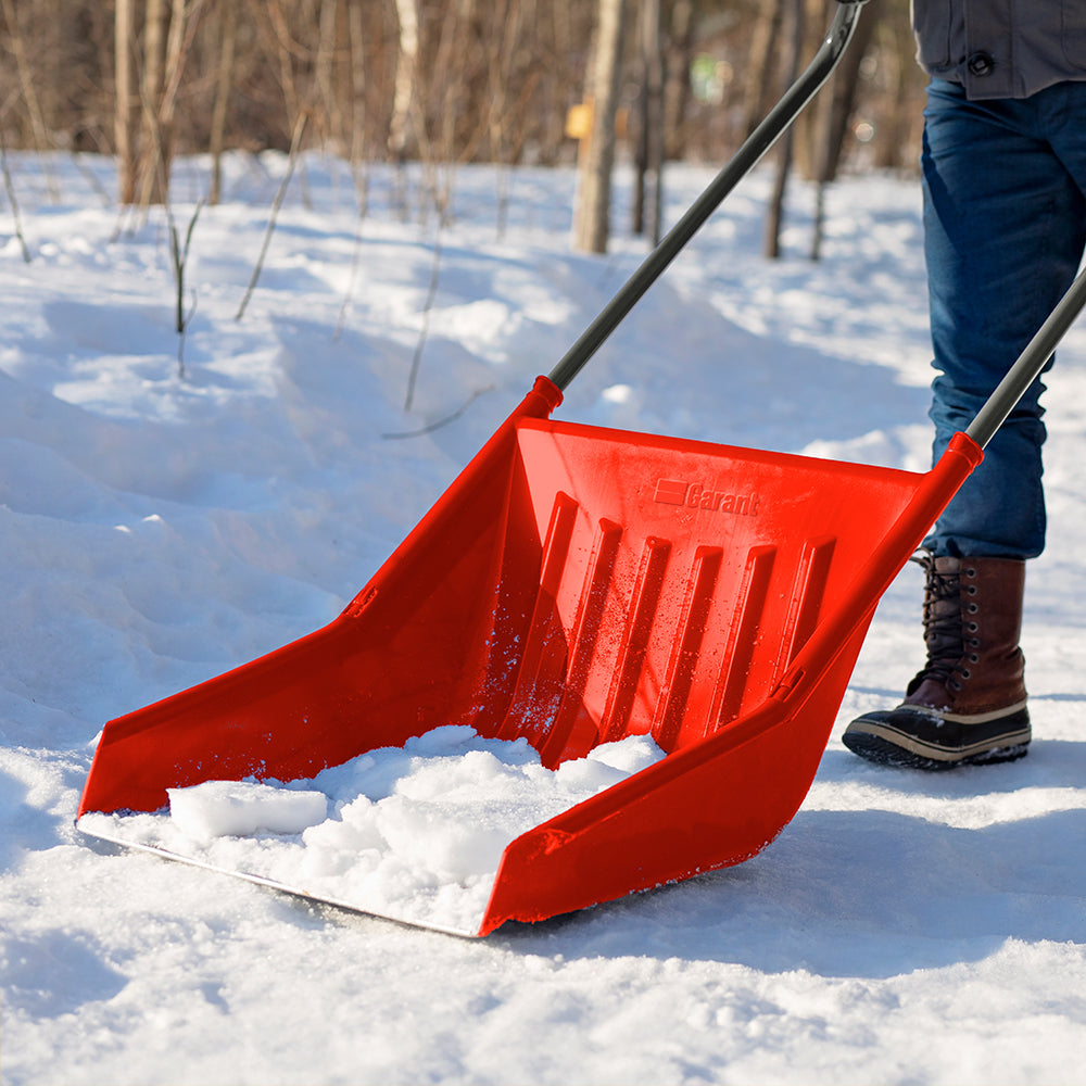 45 L Sleigh Shovel with Ergonomic Handle and Steel Wear Strip