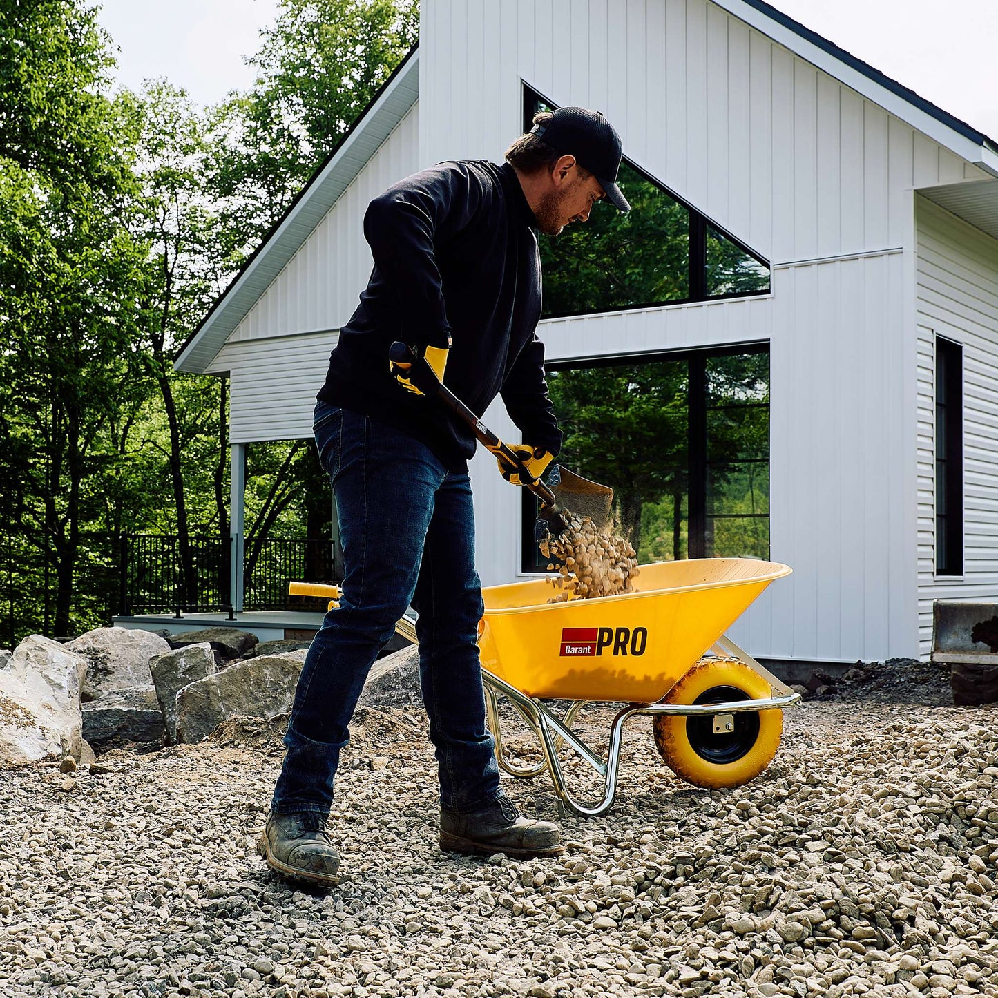 Square point shovel, engineering resin