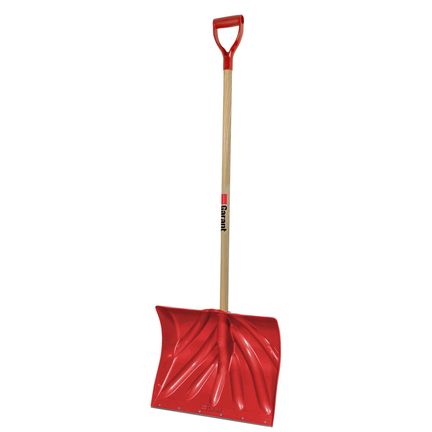 Snow shovel, 18" poly blade, steel wear strip