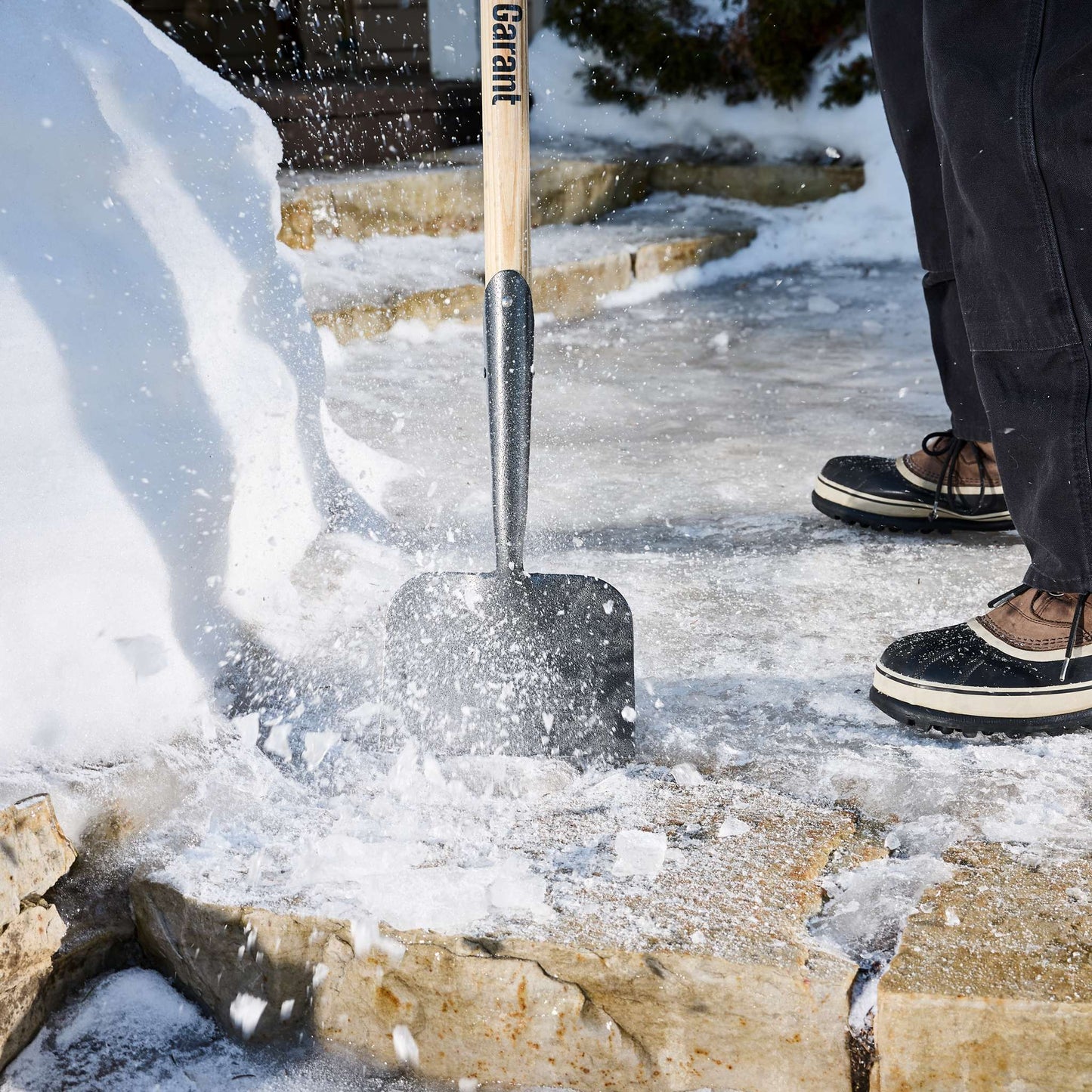 Ice scraper, 9" forged steel blade