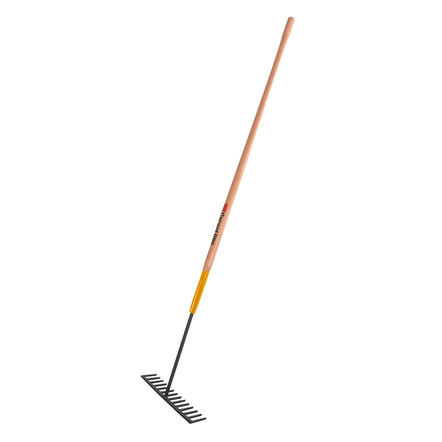 Level rake, wood handle