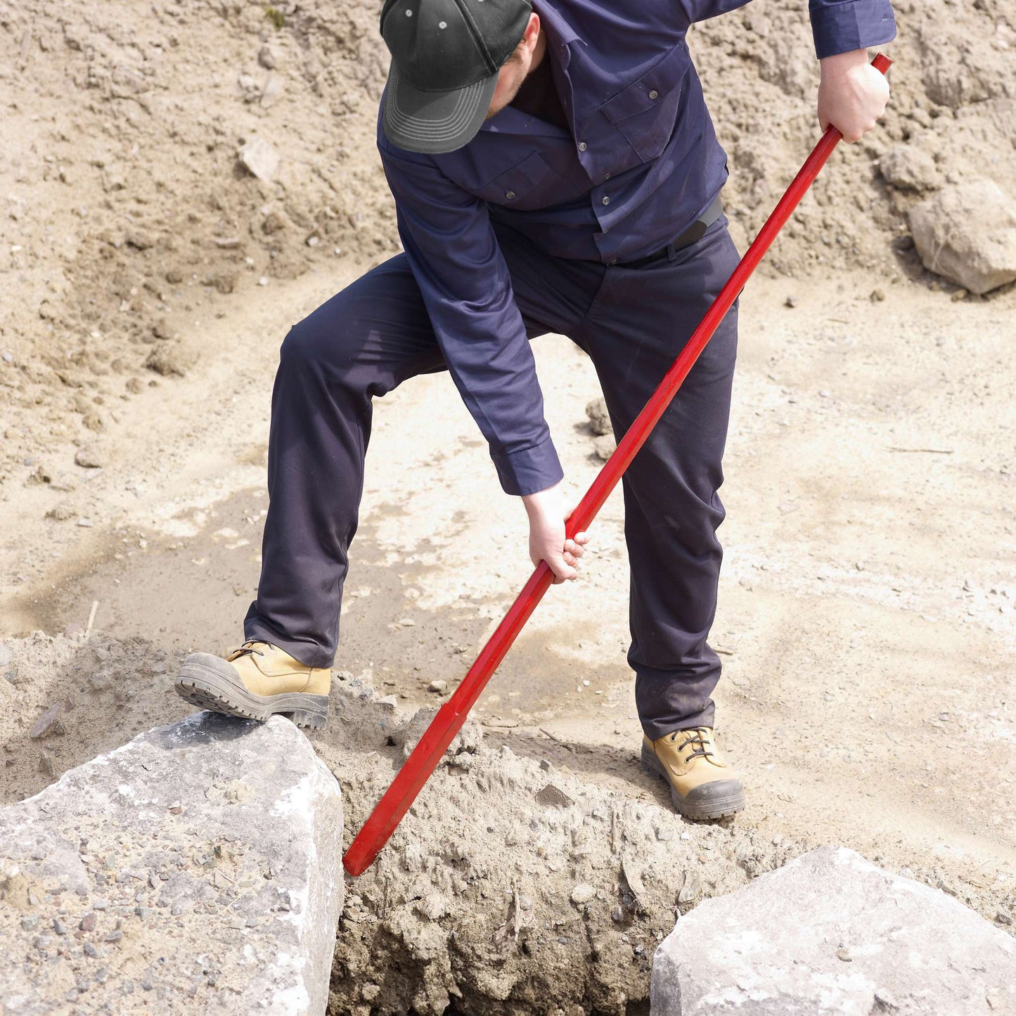 60" crowbar, pinch point