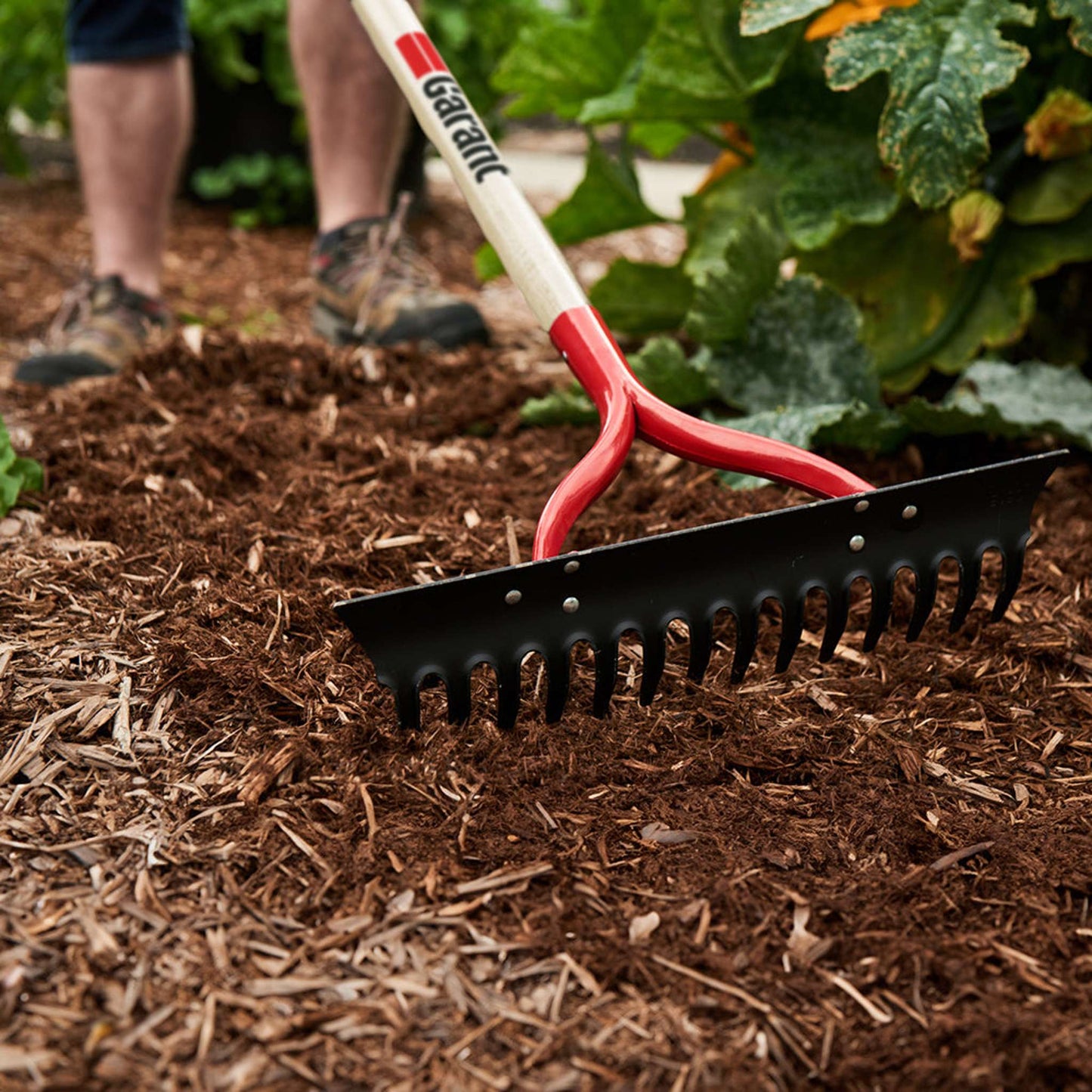 Bow rake wood handle