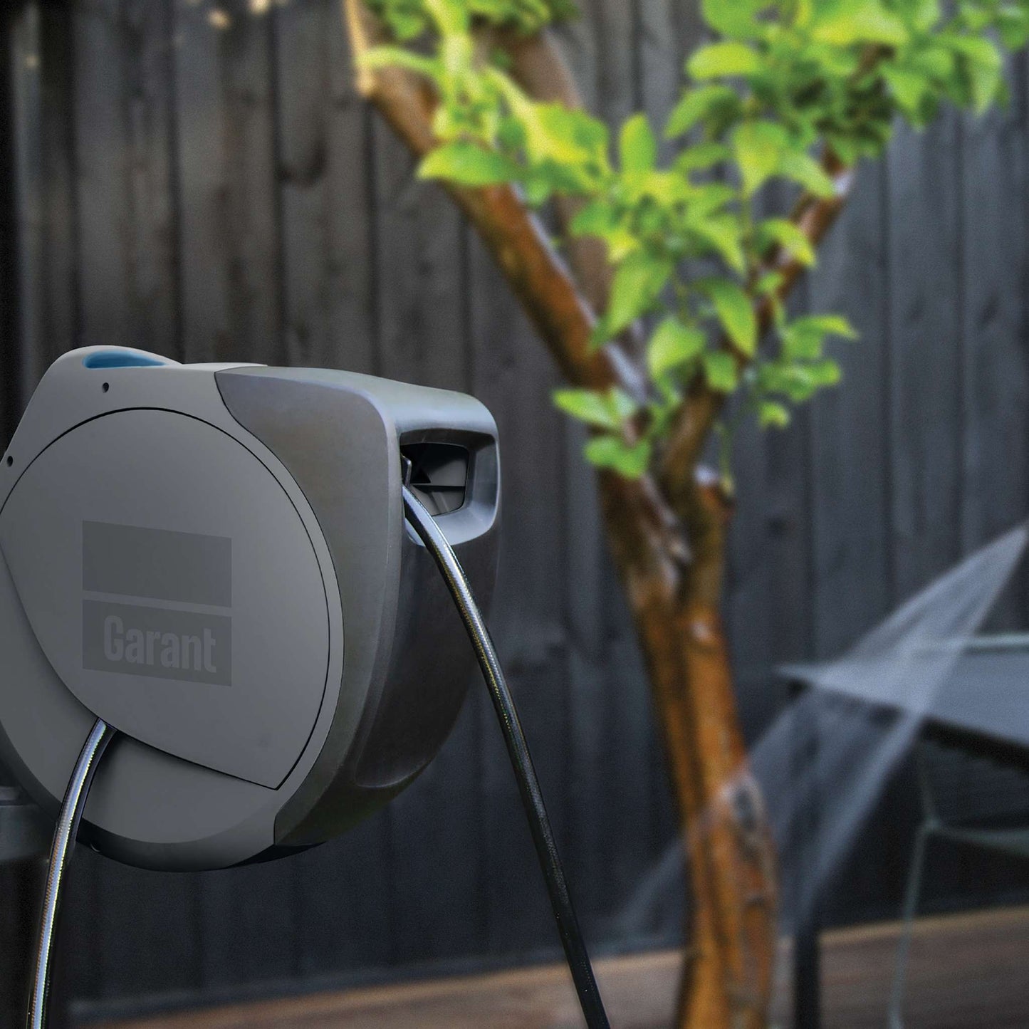 65-ft Retractable Wall-Mounted Hose Reel with Spray Nozzle