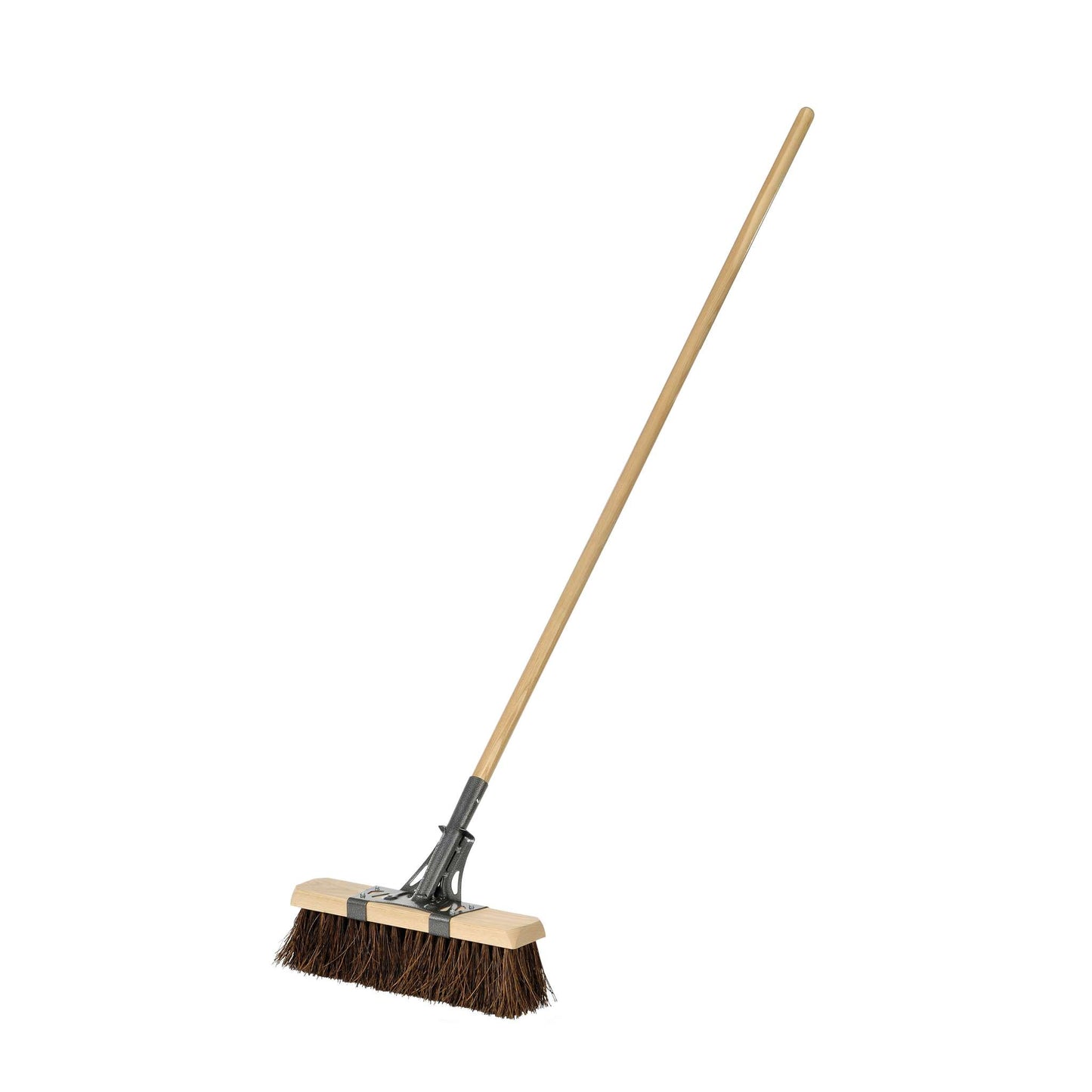 Street/stable broom 16", palmyra, wood hdle