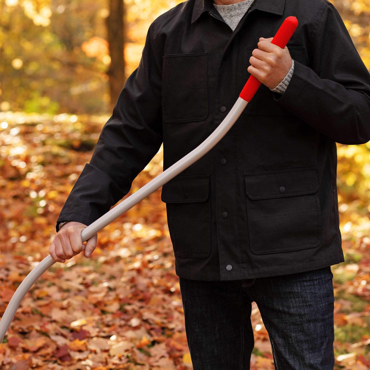 Balai à feuilles, 30" ultraléger, manche ergo, Garant