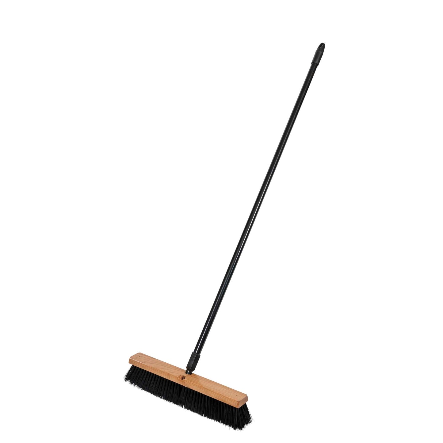Push broom, 18" multi-surface, side-clipped with steel handle, Homebase (unassembled)
