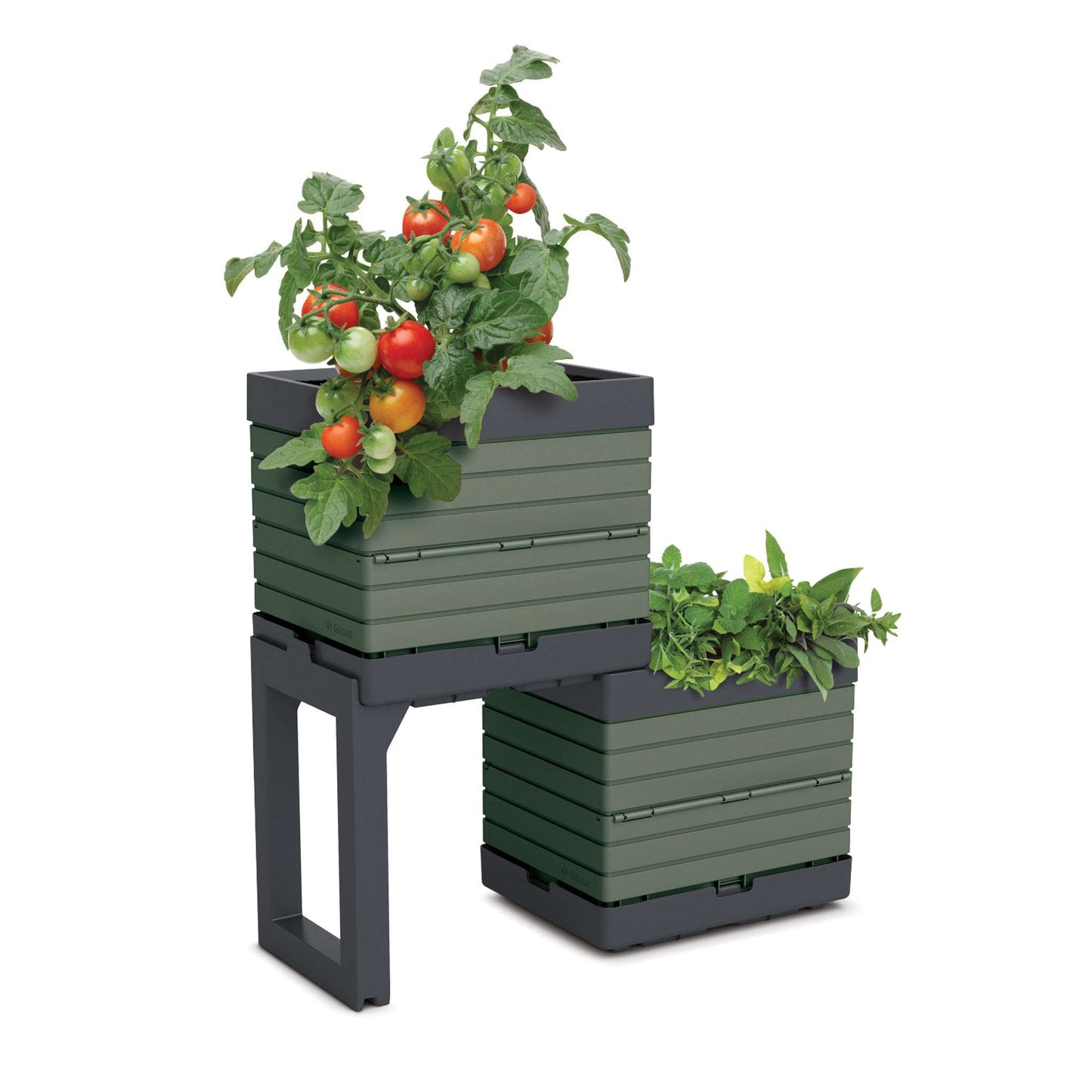 Individual bin, 14x11x13", polypro green M3 modular garden