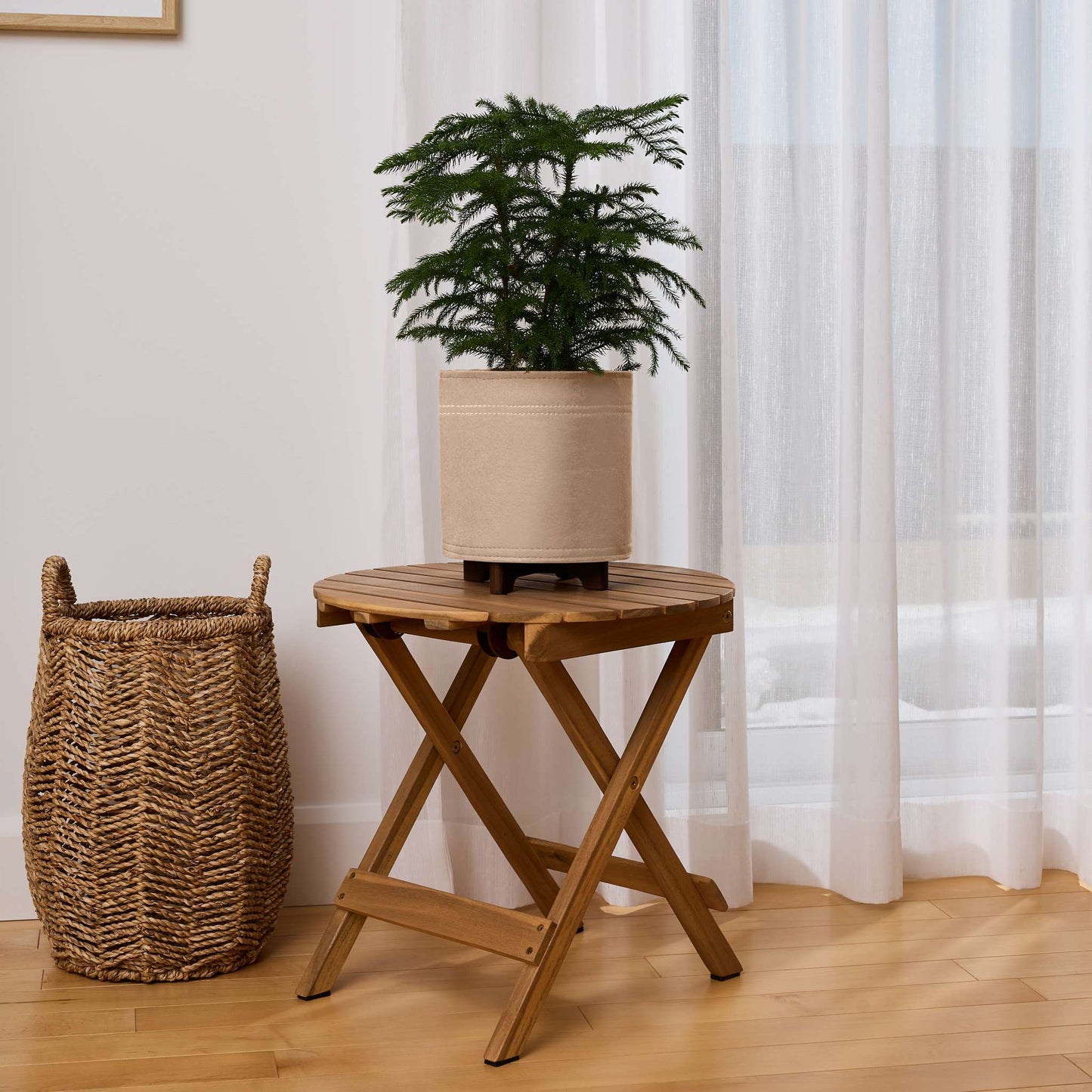 Jardinière Hygge feutre 8 po avec système auto-arrosant