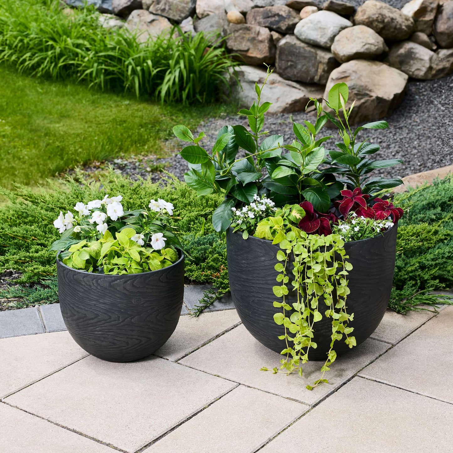 Jardinière Oakmere 12 po avec fini effet bois