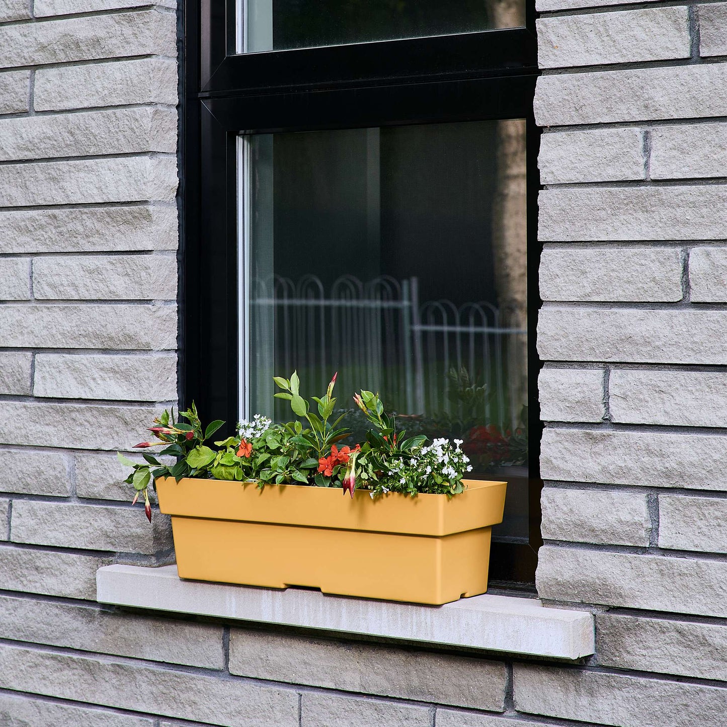 Jardinière rectangulaire Selv 24 po avec système auto-arrosant