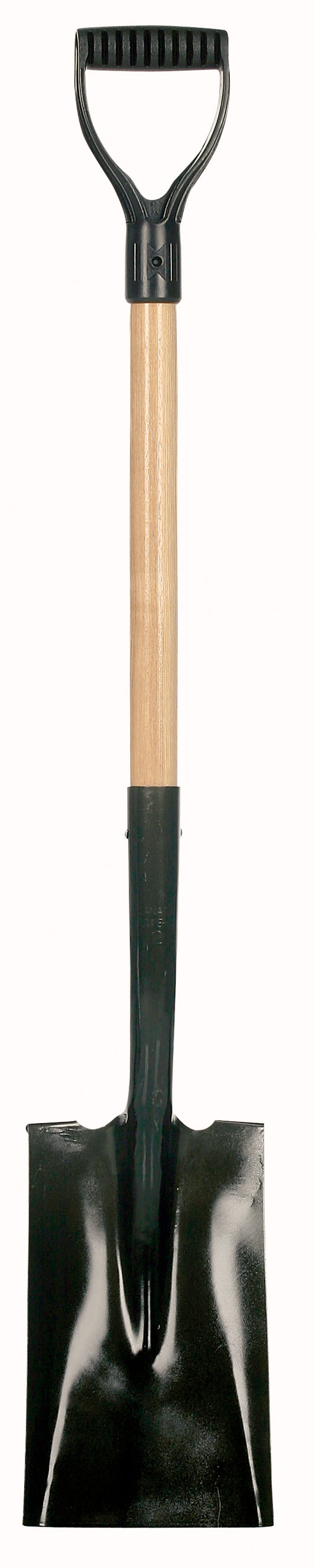 Garden spade, wood handle