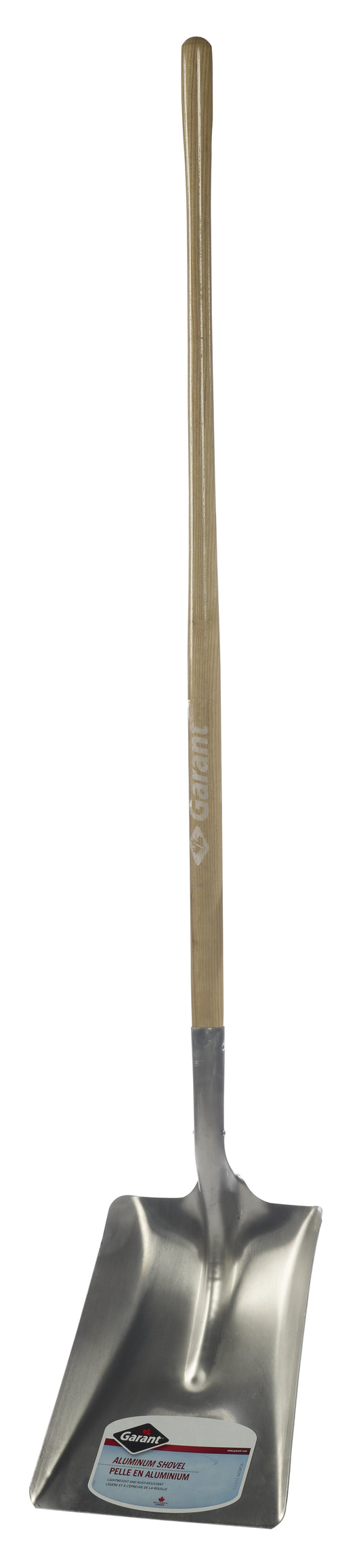 11-Inch Lightweight Aluminum Blade All Purpose Snow Shovel with Long Hardwood Handle