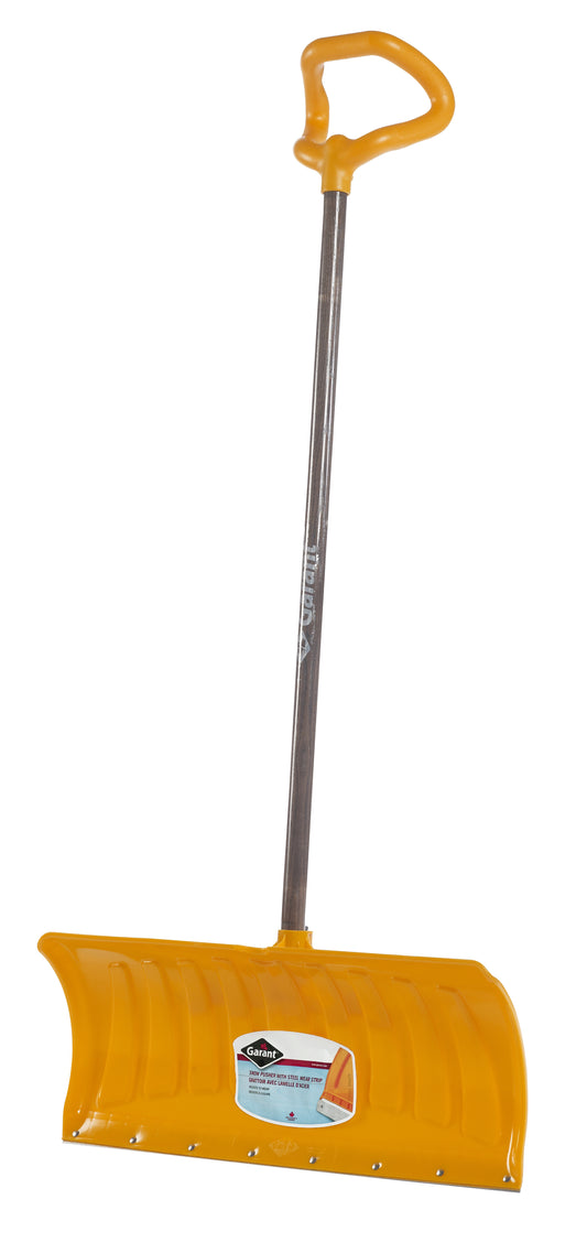 26-inch All-purpose Snow Pusher with Steel Wear Strip and Two Hands Grip