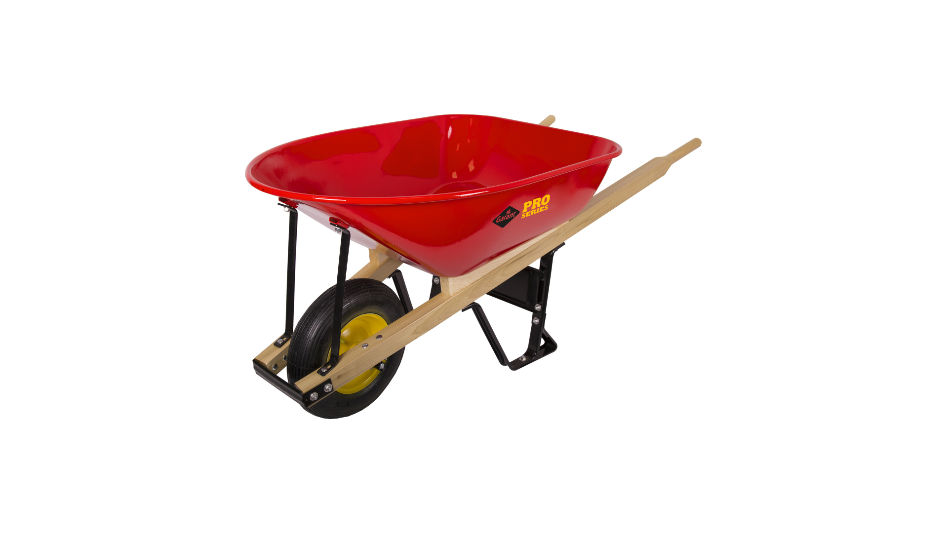 Wheelbarrows Wheelbarrow Steel Tray, 6 CU FT, Flat Free Tire, 99232, TIFS600FF – Garant