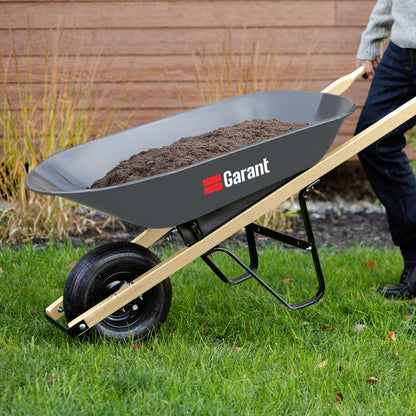 Brouette cuve en acier, 4 pieds cubes