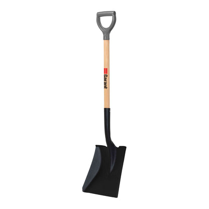 Square Point Tempered Steel Shovel with D-Grip Handle