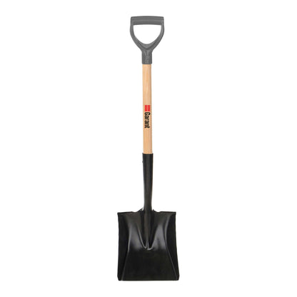 Square Point Tempered Steel Shovel with D-Grip Handle