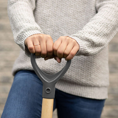 Garden spade, wood handle