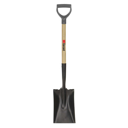 Garden spade, wood handle