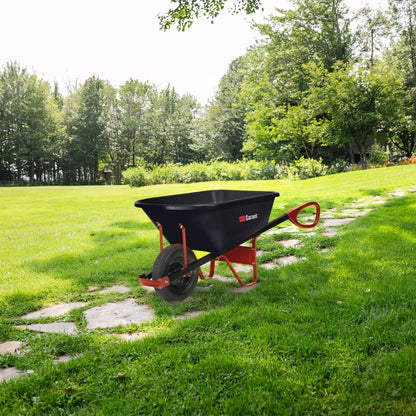 Brouette en poly, 6 pieds cubes