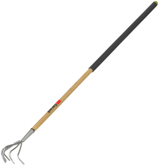 5-Tine Cultivator, Wood Handle with Cushioned Grip