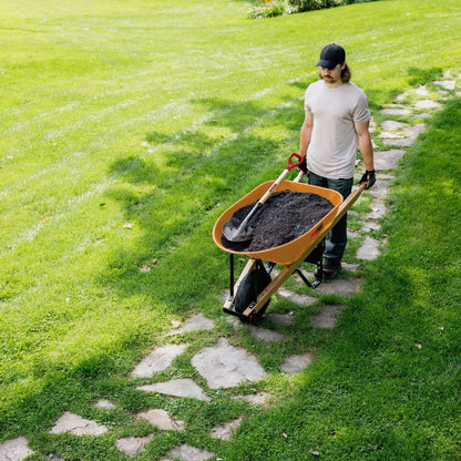 Brouette cuve en acier, 6 pieds cubes