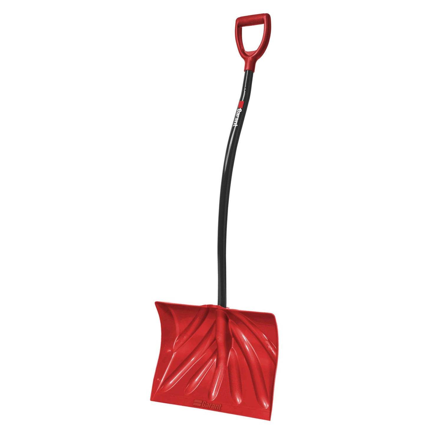 Snow shovel, ergo aluminum handle, 18" poly blade