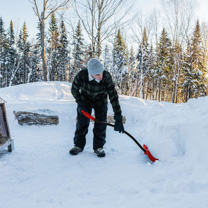 Pelle à neige 18 po avec manche ergonomique en aluminium