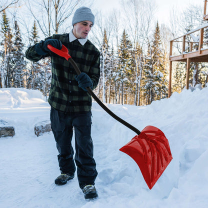Pelle à neige 18 po avec manche ergonomique en aluminium