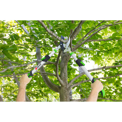 Bypass lopping shears, telescopic handles