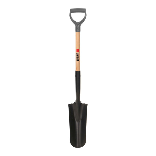 Pelle à drain, manche en bois