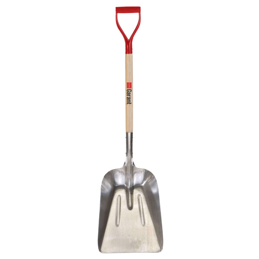 Grain scoop with aluminum blade