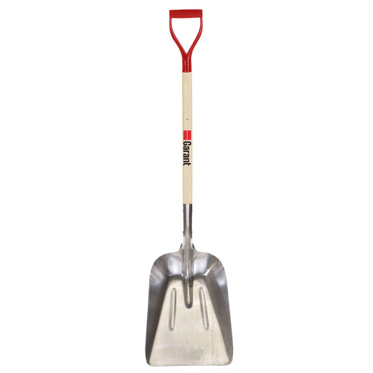 Grain scoop with aluminum blade