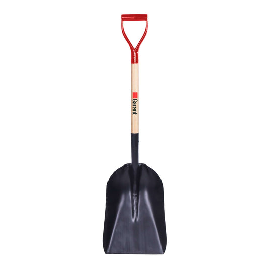 12'' Hardened Steel Grain and Coal Scoop with D-Grip Handle