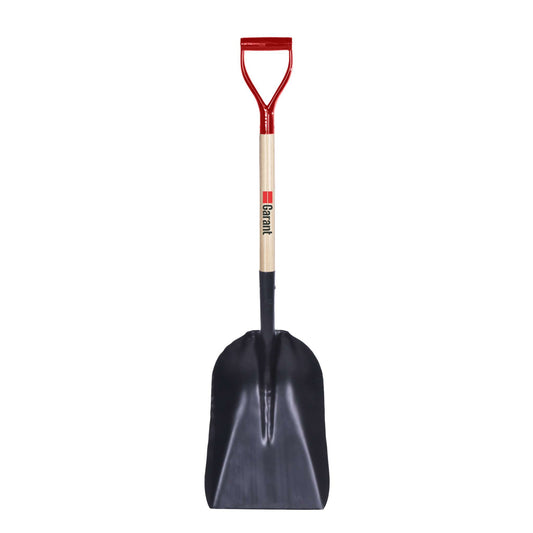 12'' Hardened Steel Grain and Coal Scoop with D-Grip Handle