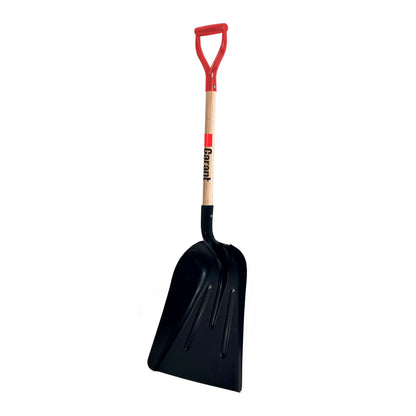 14'' Hardened Steel Grain and Coal Scoop with D-Grip Handle