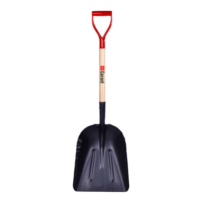 14'' Hardened Steel Grain and Coal Scoop with D-Grip Handle