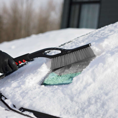 Balai à neige et grattoir à glace 29 po avec poignée en mousse