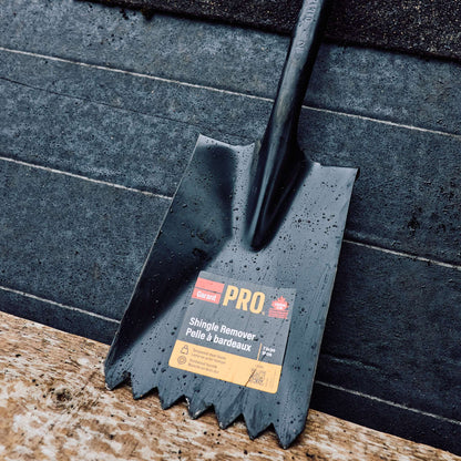 Shingle remover tool, wood handle