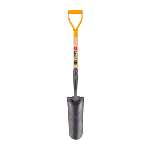 Pelle à drain, manche en bois