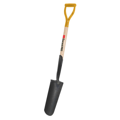 Drain spade, wood handle
