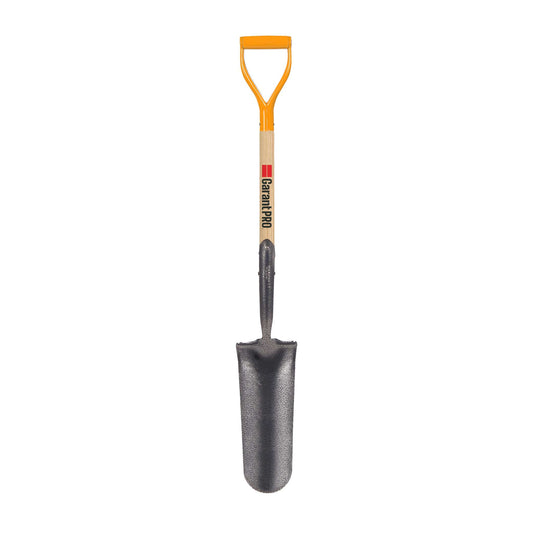 Pelle à drain, manche en bois