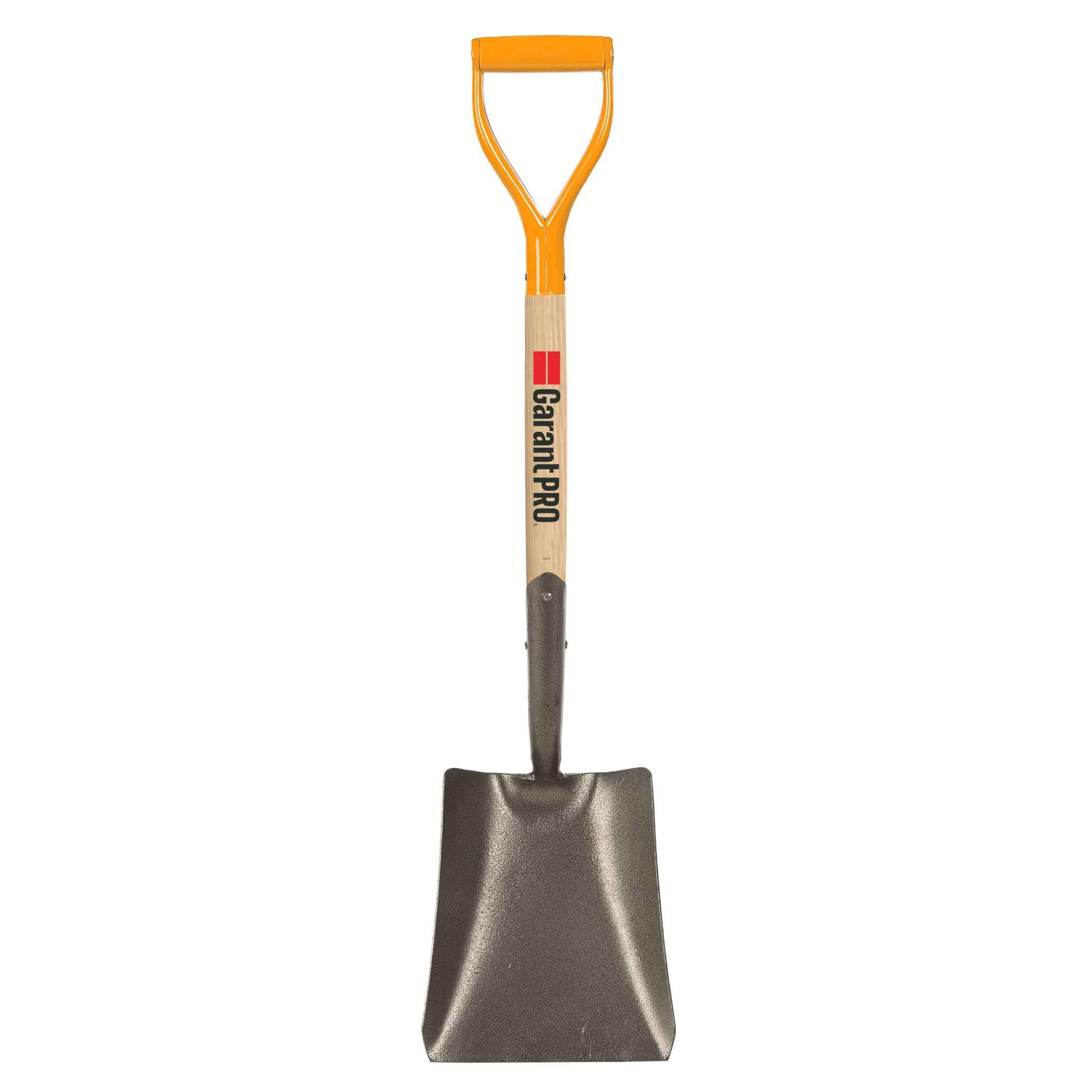 Square point shovel, wood handle, D-grip – Garant