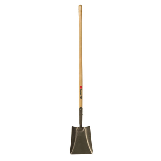 Pelle carrée, long manche en bois