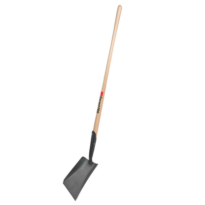 Pelle carrée, long manche en bois