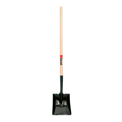 Square Point Tempered Steel Shovel with Long Handle