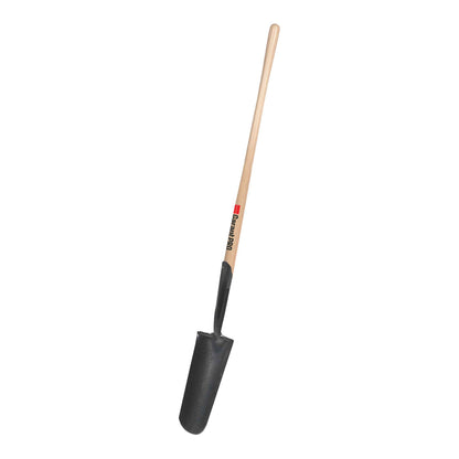 Drain spade, wood handle