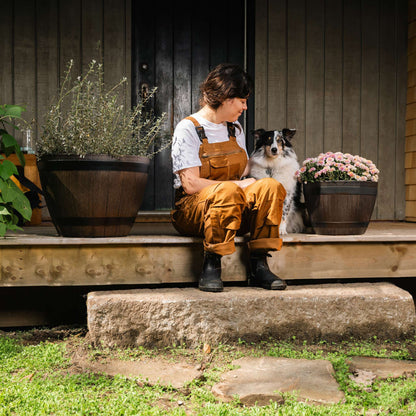 Jardinière Baril de vin 15 po