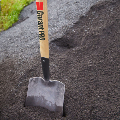 Garden spade, wood handle